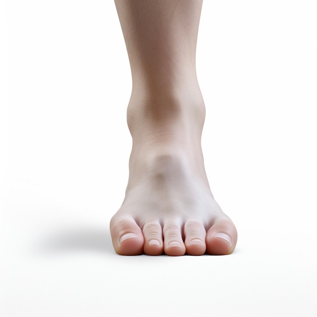 Photo toe with white background high quality ultra hd