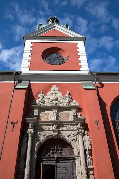 Toegang tot de Sint-Jacobuskerk, Stockholm, Zweden