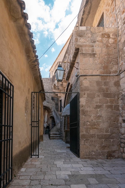 Toegang tot stadsmuren in de oude stad van Dubrovnik, Kroatië