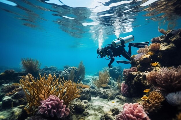 Toegewijde mariene wetenschappers herstellen beschadigde koraalriffen om de ecosystemen van de oceaan te behouden