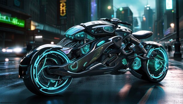 Toekomstige Neo Cyber-motorfiets