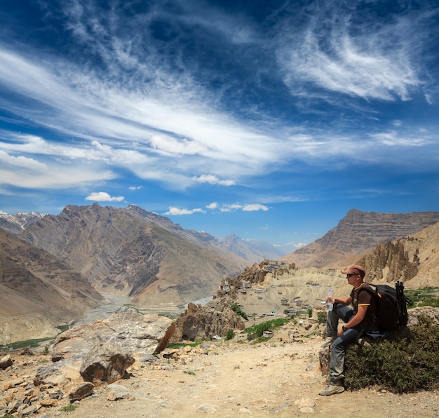 Toerist in de Himalaya