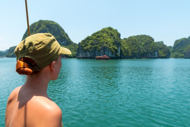 Toerist in halong bay