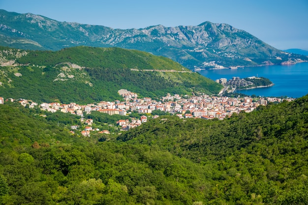 toeristische stad Budva in Montenegro.