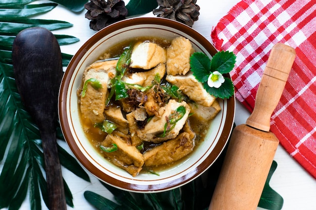 Tofu cook traditional food