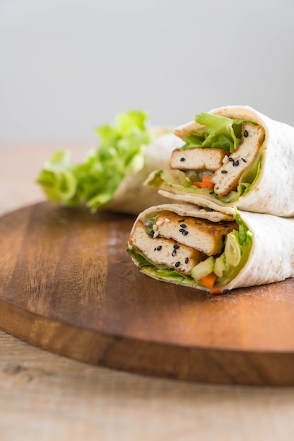 tofu wrap salade roll