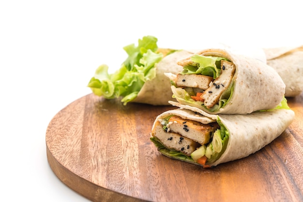 Foto tofu wrap salade roll