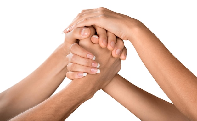 Togetherness connection community holding hands cooperation support teamwork