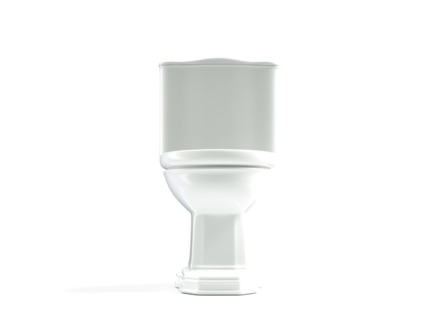 Photo toilet 3d render wc on white background