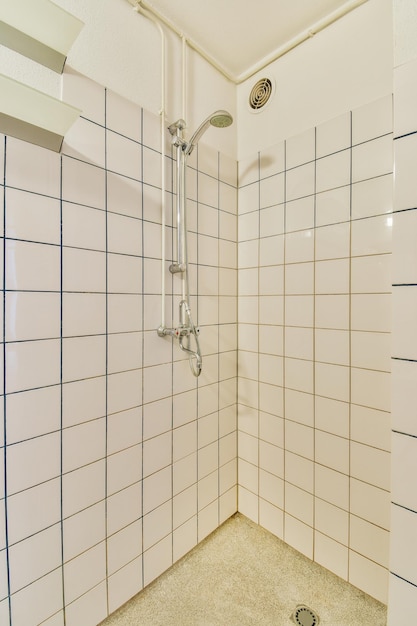 Toilet en douche in de badkamer