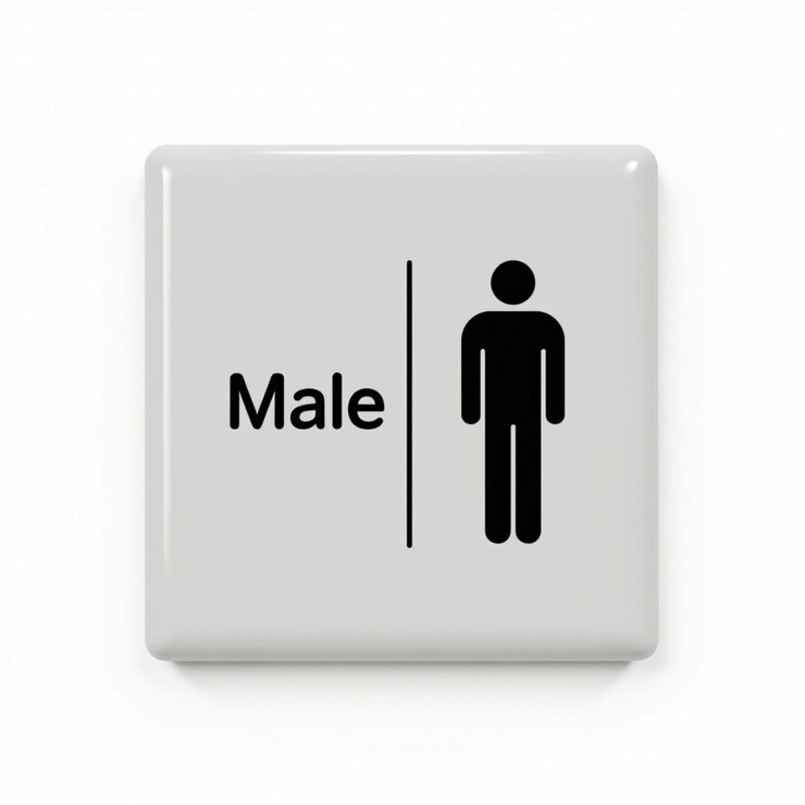 Toilet Gender Silhouette Sign Icons