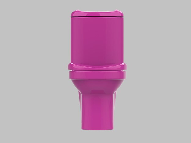 Toilet kast badkamer wc water roze 3d illustratie