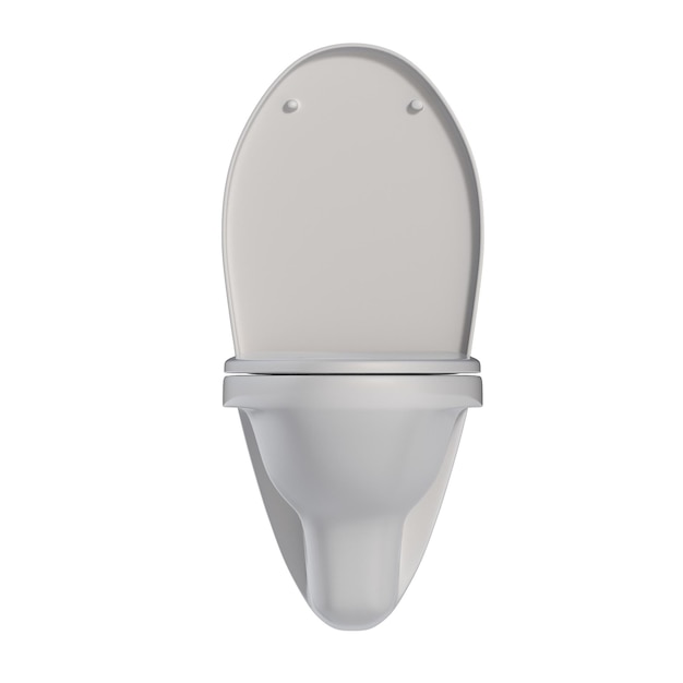 toilet pan geïsoleerd op witte achtergrond bidet 3D illustratie cg renderen