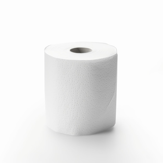 toilet paper isolated on
