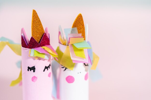 Toilet paper roll crafts unicorn