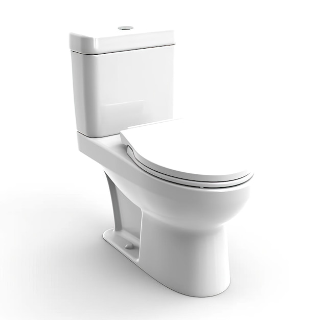 Foto toilet realismo stile artistico sfondo bianco di alta qualità