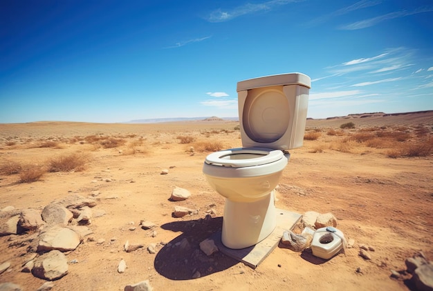 Photo a toilet with the lid up and the lid up is open