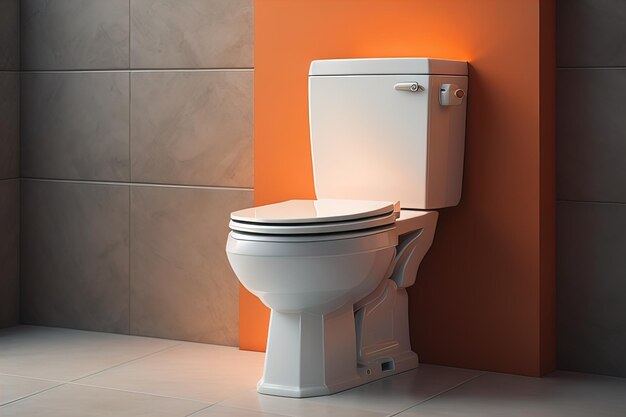 Toilettenbak in een moderne badkamer ai generatief