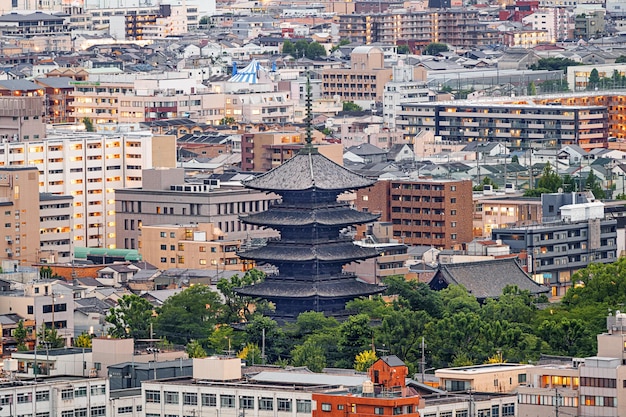 Photo toji pagoda in kyoto japan