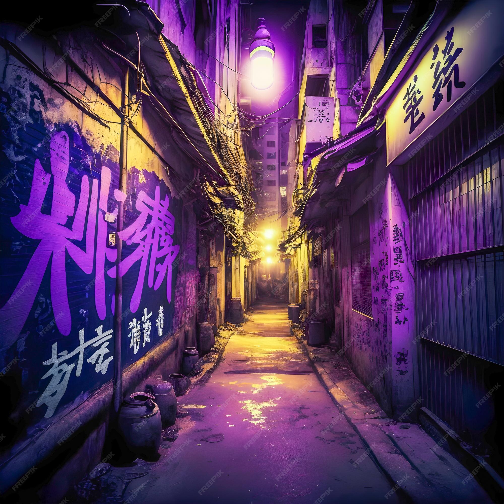 Night Alley Anime Background Wallpapers - Night Anime Wallpaper