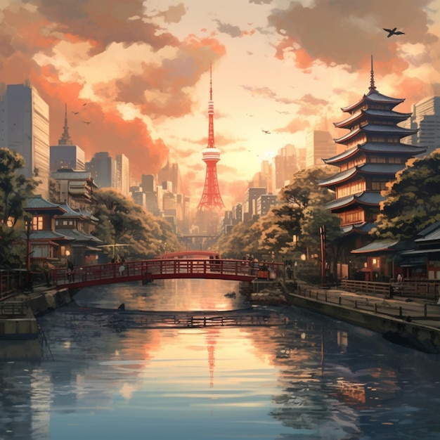 Tokyo city landscapes