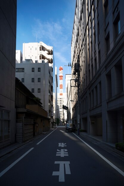 Paesaggio urbano di Tokyo di giorno