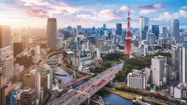 Tokyo cityscape in daytime