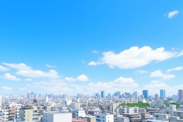 사진 도쿄 풍경 하늘 복사 공간