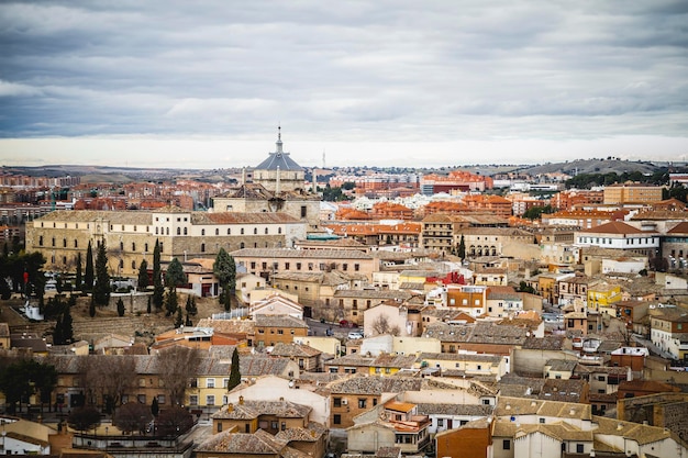 Toledo, imperial city. View from the wall, roof of house