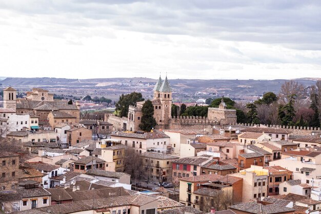 Toledo, imperial city. View from the wall, roof of house