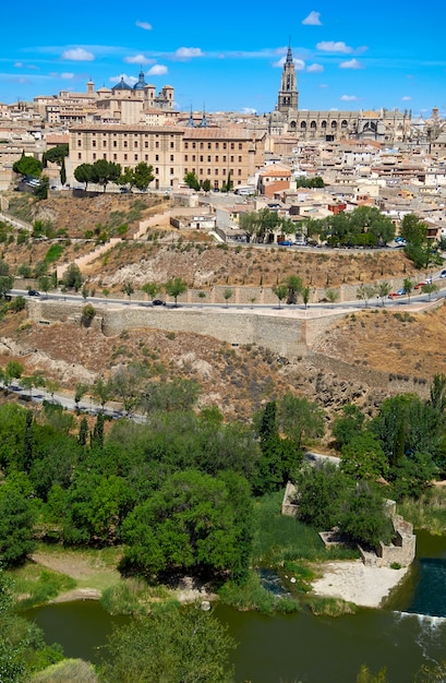 Toledo skyline in Castile La Mancha Spain