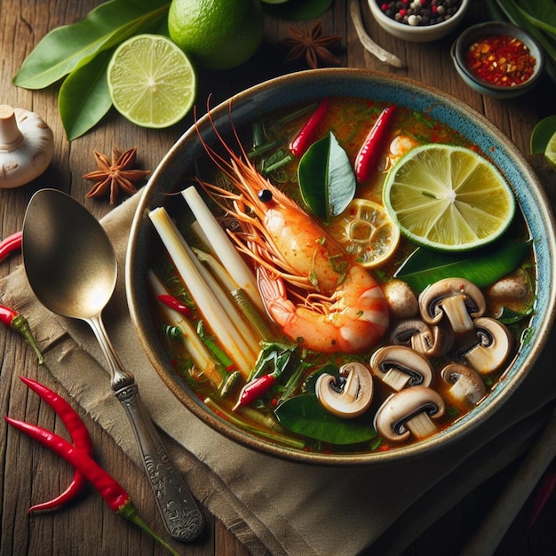 Photo tom yum soup