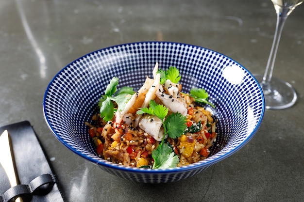 Tom Yum Squid Fried Rice