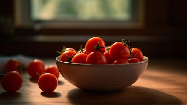 Tomaten in een kom generatieve ai