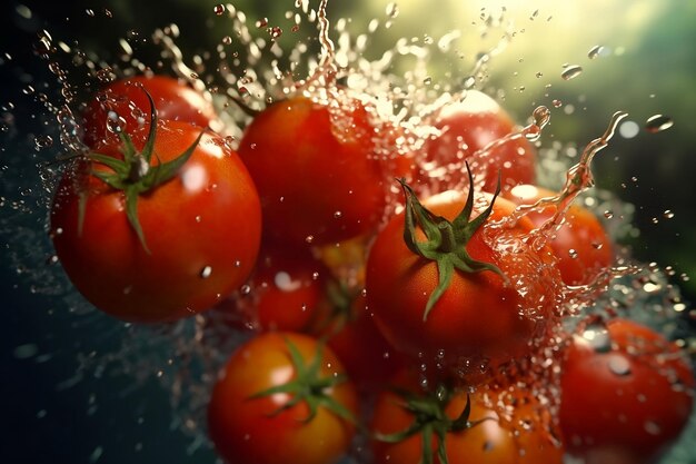 Tomaten in water Generatieve AI