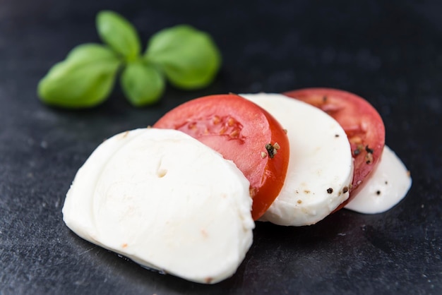 Foto tomaten met mozzarella