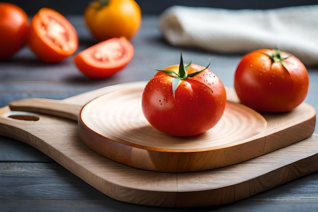 Tomaten op een snijplank