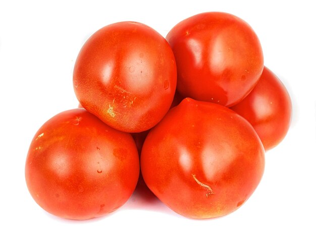 Tomaten op witte achtergrond