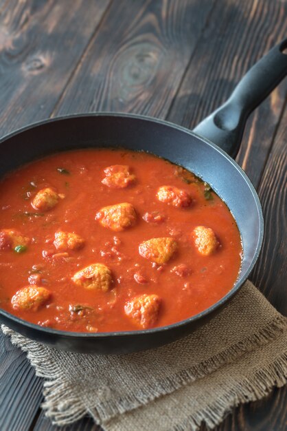 Tomatensoep met gehaktballetjes