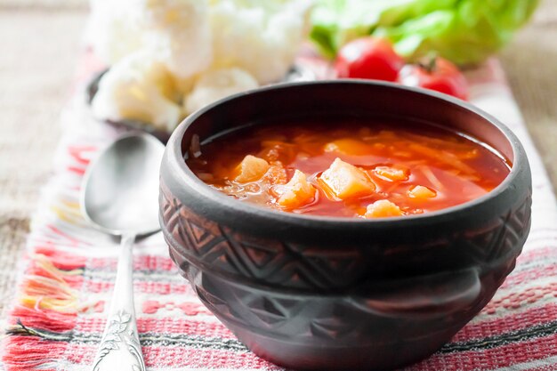 Tomatensoep Met Kool En Bloemkool