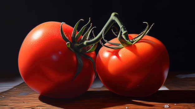 Tomato Bright color Generative ai
