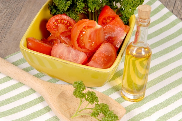 Tomato and broccoli salad