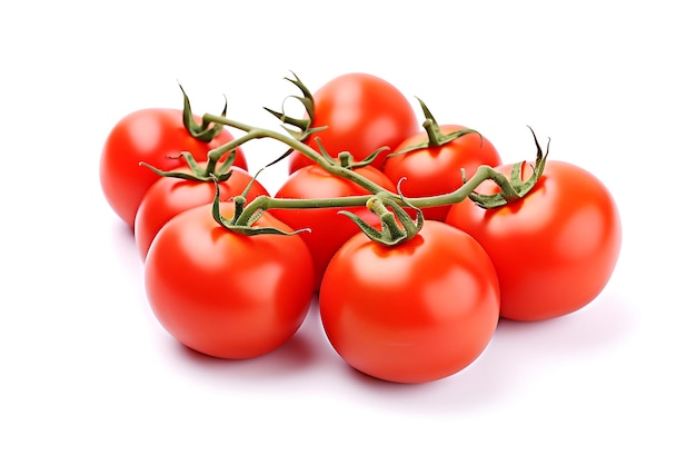 Tomato fruit isolated on white background