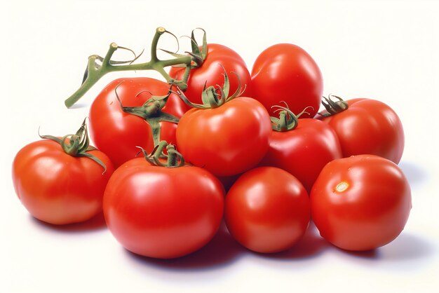 Foto isolato di pomodoro pomodoro su sfondo bianco