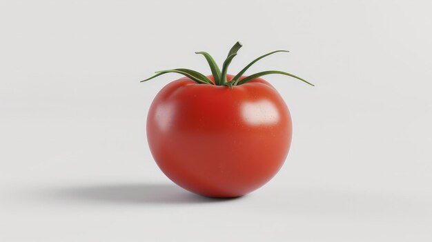 Tomato on an isolated white background