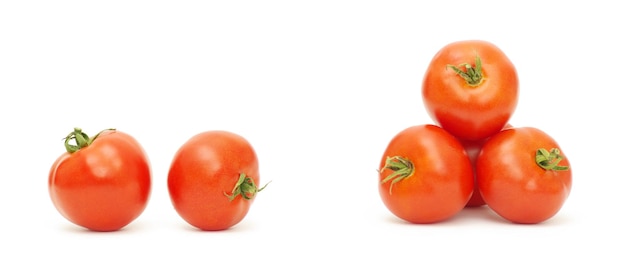 Tomato isolated over white background