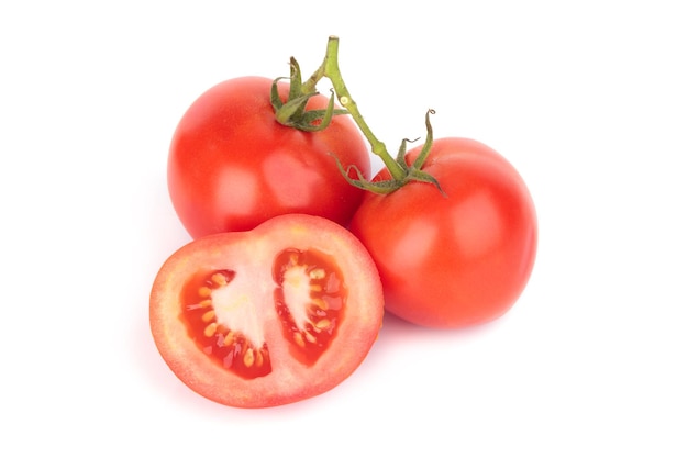 トマトは白い背景に