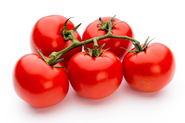 Tomato isolated on white .