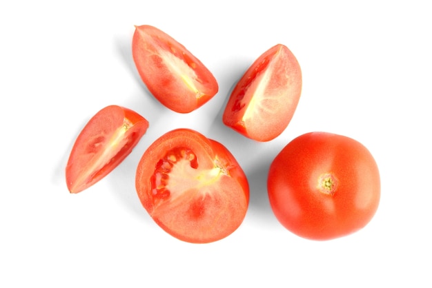 Tomato isolated on white.