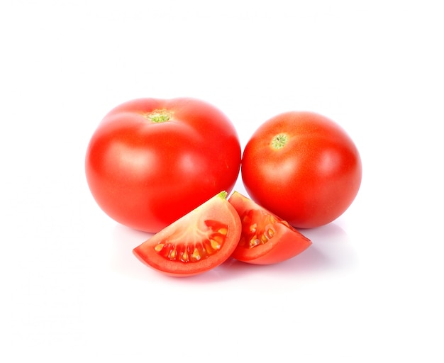 Tomato isolated on white